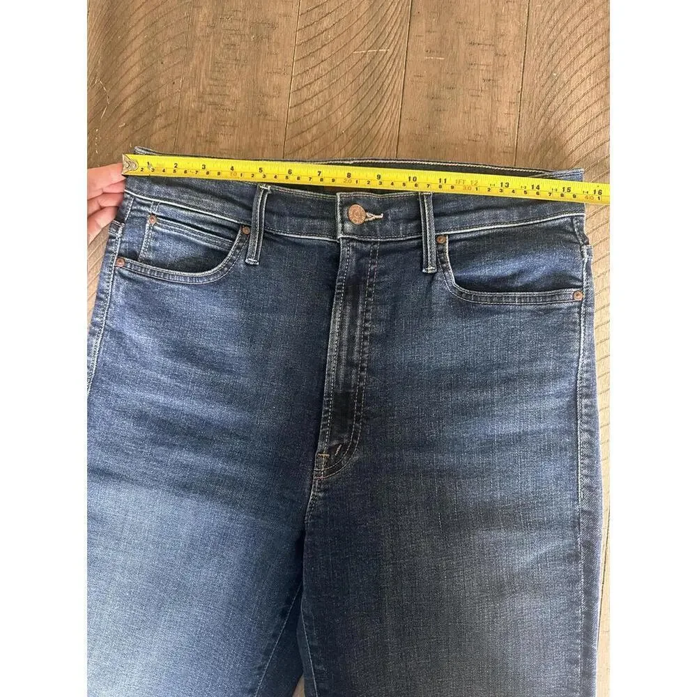 NEW MOTHER The Swooner Rascal Ankle Straight Leg Jeans in Hot Springs Women’s 30